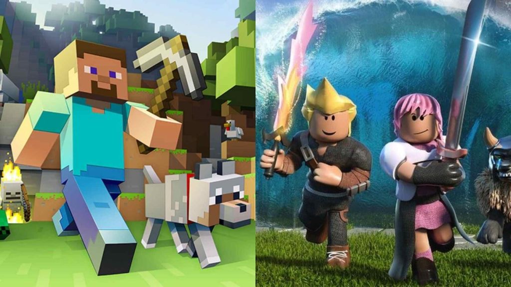 Roblox and Minecraft