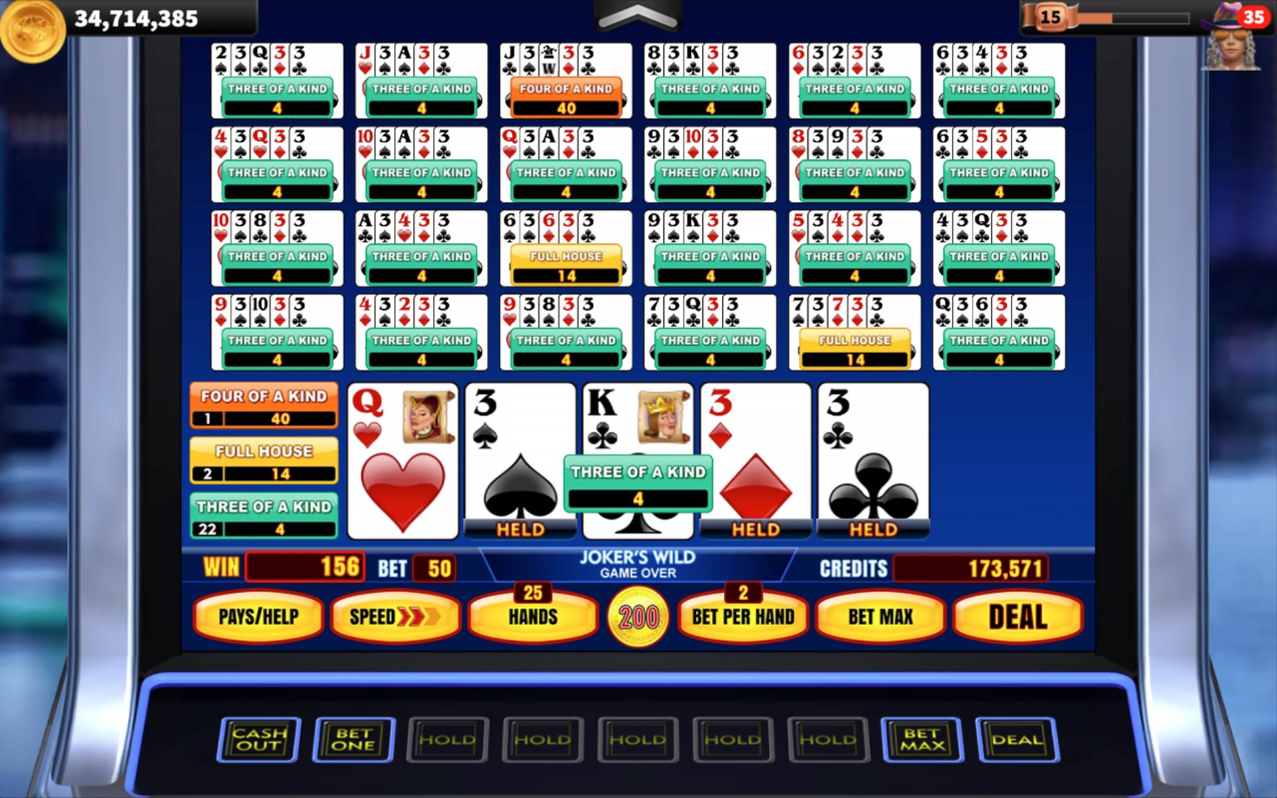 Free Multi Hand Video Poker Games